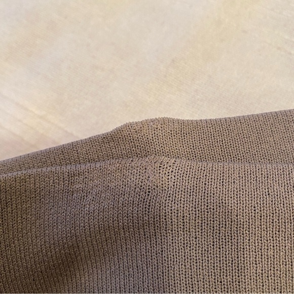 360 Sweater Gray Taupe Long Maxi Knit Pencil Skirt Size Large Italian Yarn NWT - Picture 11 of 12